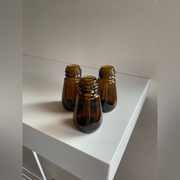Amber Glass Bottle Set - Picture 10 of 10